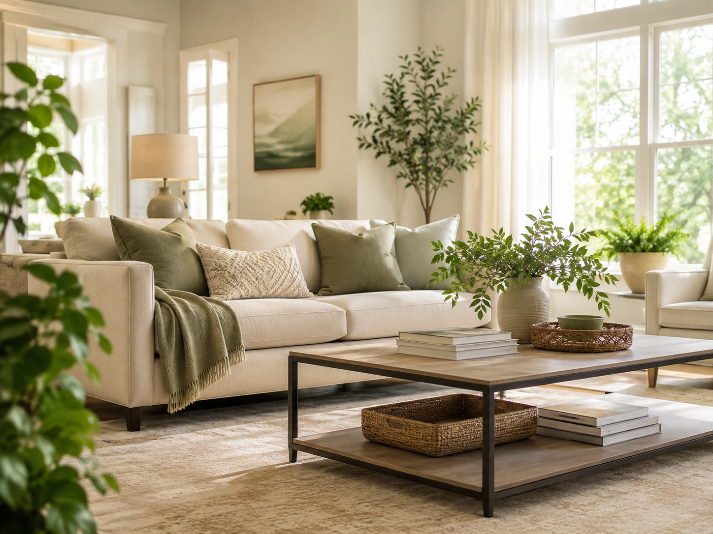 Clean living room